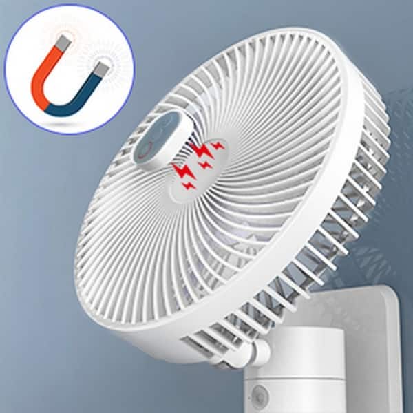 8" Small Wall Mount Fan with Remote Control, 90°Oscillating, 4 Speeds